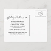 Carte Postale Faire-part Mariage de plage tropicale Enregistrer la date Ann (Dos)