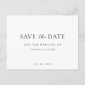 Carte Postale Faire-part Mariage De Script Minimal Non Photo Enregistrer La (Devant)
