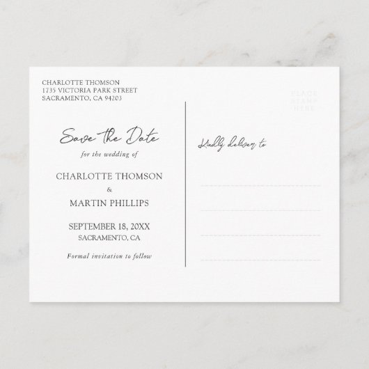 Carte Postale Faire-part Mariage de tournesol en bois rouge Enregistrer la (Dos)