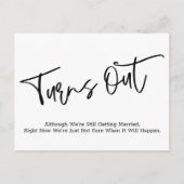 Carte Postale Faire-part Mariage Décontracté reporté simple (Devant)