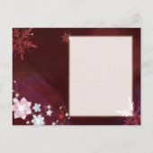 Carte Postale Faire-part Mariage d'hiver en Bourgogne Enregistrer la date (Dos)