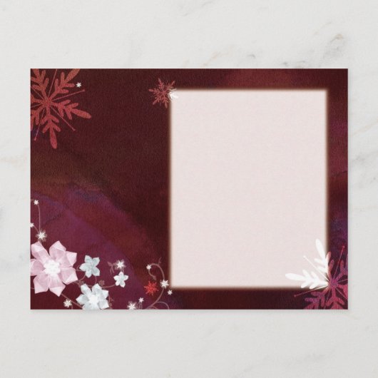 Carte Postale Faire-part Mariage d'hiver en Bourgogne Enregistrer la date (Dos)