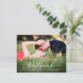 Carte Postale Faire-part Mariage différé de script moderne (Debout devant)