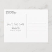 Carte Postale Faire-part Mariage Drinks Gratuits Drôles Gris Épargnez la Da (Dos)