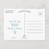 Carte Postale Faire-part Mariage du phare nautique Photo Enregistrer la dat (Dos)