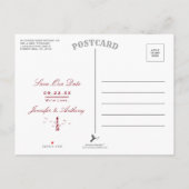 Carte Postale Faire-part Mariage du phare nautique Photo Enregistrer la dat (Dos)