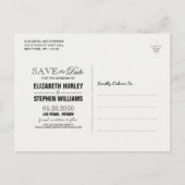 Carte Postale Faire-part Mariage Économisez La Date Automne Feuilles D'auto (Dos)