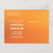 Carte Postale Faire-part Mariage Économisez La Date Feuilles D'érable D'aut (Dos)