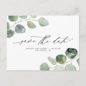 Carte Postale Faire-part Mariage élégant à écriture moderne (Devant)