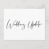 Carte Postale Faire-part Mariage Élégant à Taille Réduite (Devant)