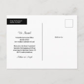 Carte Postale Faire-part Mariage Élégant et Intime (Dos)