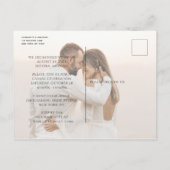 Carte Postale Faire-part Mariage en Elopement Photo Célébration de mariage (Dos)