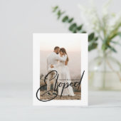 Carte Postale Faire-part Mariage en fuite Photo de célébration de mariage j (Debout devant)