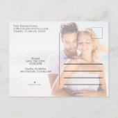 Carte Postale Faire-part Mariage Enregistrer la date Calendrier Photo 6 lig (Dos)