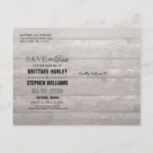 Carte Postale Faire-part Mariage Enregistrer La Date Hydrangea String Light (Dos)