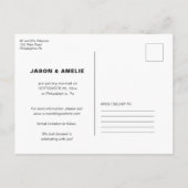 Carte Postale Faire-part Mariage Enregistrer la date Londres Bus (Dos)