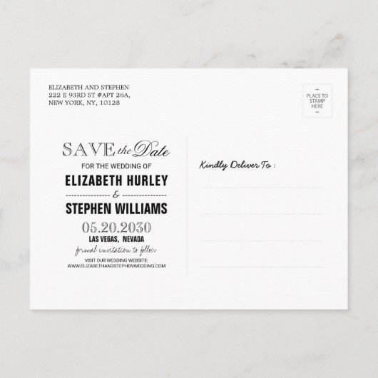 Carte Postale Faire-part Mariage Enregistrer La Date Plumes Florales Burgun (Dos)