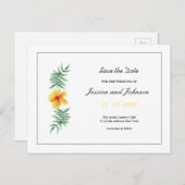 Carte Postale Faire-part Mariage Enregistrer la date PostCard (Devant / Derrière)