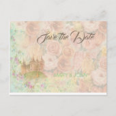 Carte Postale Faire-part Mariage Fairytale Enregistrer la date (Devant)