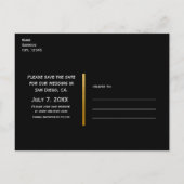 Carte Postale Faire-part Mariage Fête Champêtre & Lumières dans les Arbres  (Dos)