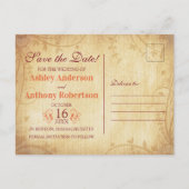 Carte Postale Faire-part Mariage Feuille de l'érable automne automne Enregi (Dos)