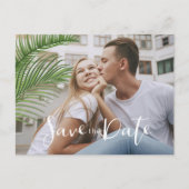 Carte Postale Faire-part Mariage floral tropical Enregistrer la date ID475 (Devant)