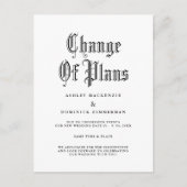 Carte Postale Faire-part Mariage gothique simple Modifier (Devant)