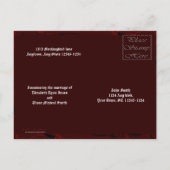 Carte Postale Faire-part Mariage gothique vampire Proclamation (Dos)