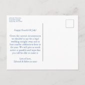 Carte Postale Faire-part Mariage Intime de Style Chinois Élégant pour le 4  (Dos)