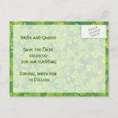 Carte Postale Faire-part Mariage irlandais de la Saint-Patrick Enregistrer (Dos)