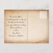 Carte Postale Faire-part Mariage irlandais Enregistrer la date (Dos)