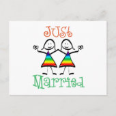 Carte Postale Faire-part Mariage lesbien (Devant)