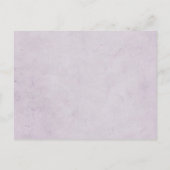 Carte Postale Faire-part Mariage Libellule en Damassé Violet (Dos)