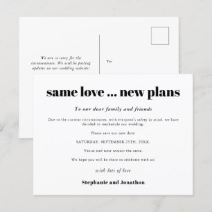 Carte Postale Faire-part Mariage Même Amour Nouveaux Projets Sauvegarder No