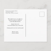 Carte Postale Faire-part Mariage minimal simple et moderne Enregistrer la p (Dos)