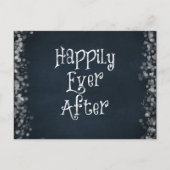 Carte Postale Faire-part Mariage ou anniversaire Happily Ever After (Devant)