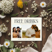 Carte Postale Faire-part Mariage photo budget unique Enregistrer la date