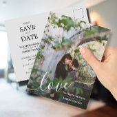 Carte Postale Faire-part Mariage photo Enregistrer la date