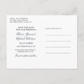 Carte Postale Faire-part Mariage photo tournesol rustique enregistrer la da (Dos)