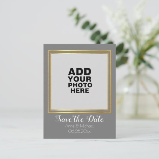 Carte Postale Faire-part mariage photo vertical (Debout devant)