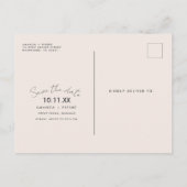 Carte Postale Faire-part Mariage plage Enregistrer la date (Dos)