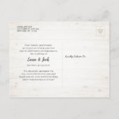 Carte Postale Faire-part Mariage Postponction Restez à la maison et restez (Dos)