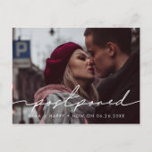 Carte Postale Faire-part mariage postpondu manuscrit (Devant)