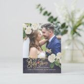 Carte Postale Faire-part Mariage Postponton Rester Accueil Rester en sécuri (Debout devant)