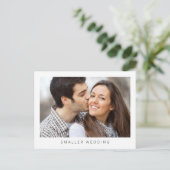 Carte Postale Faire-part Mariage Réduit Simple Photo (Debout devant)
