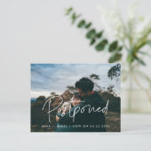 Carte Postale Faire-part mariage reporté (Debout devant)