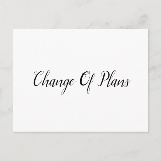 Carte Postale Faire-part Mariage reporté (Devant)