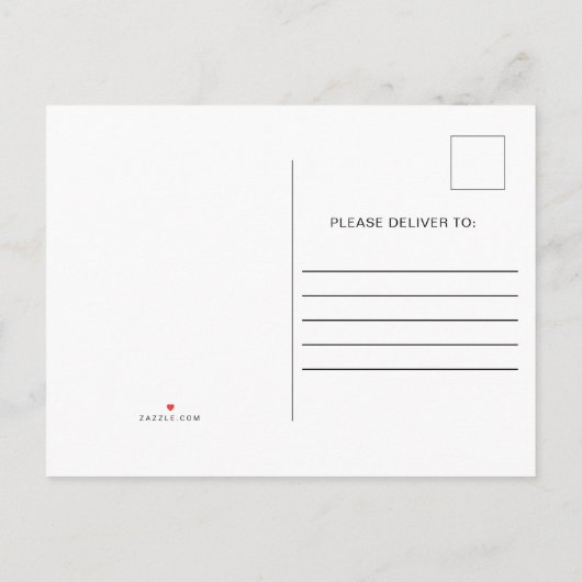 Carte Postale Faire-part Mariage reporté Annulé Automne Automne Changement (Dos)