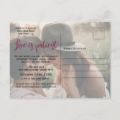 Carte Postale Faire-part Mariage reporté de la marine de Bourgogne (Dos)