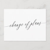 Carte Postale Faire-part Mariage Repoussé Calligraphie Élégante (Devant)